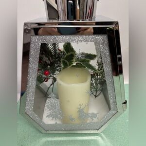 Cute Christmas Lantern with battery operated candle